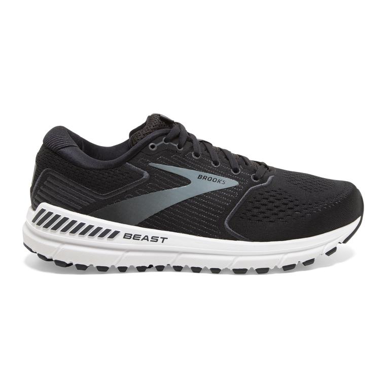 Brooks BEAST '20 Road Running Shoes Mens Canada - Black/Ebony/Grey/Charcoal (TZO374059)